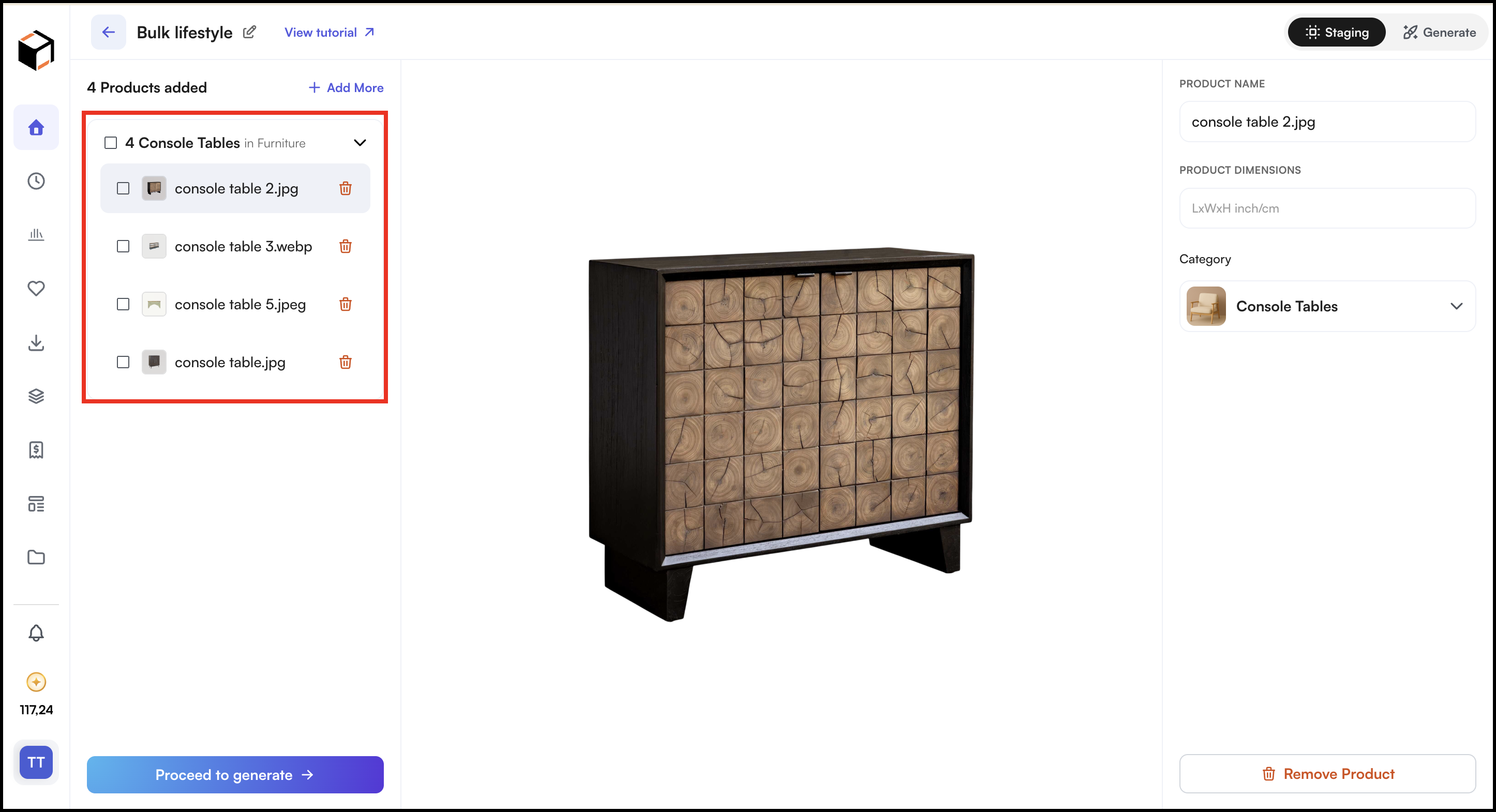 category - console tables