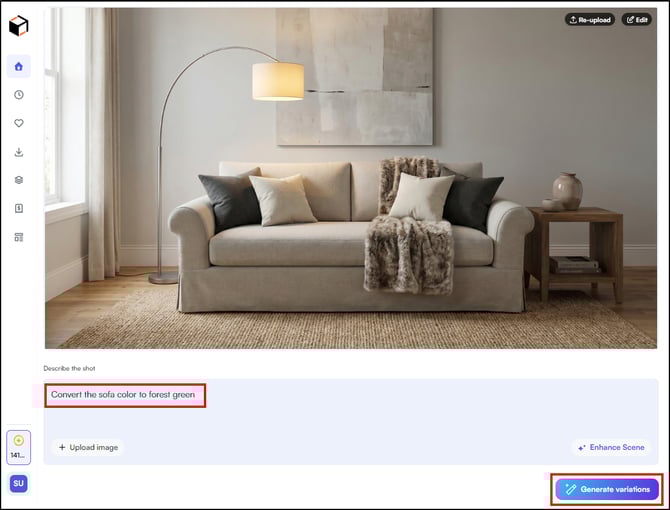 write the prompt in the prompt box