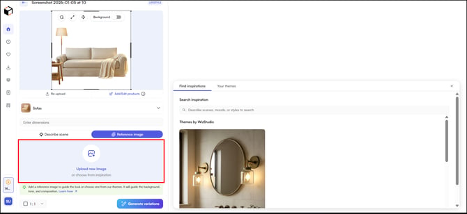 upload an image