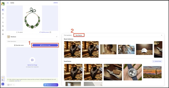 chose the saved refrence images