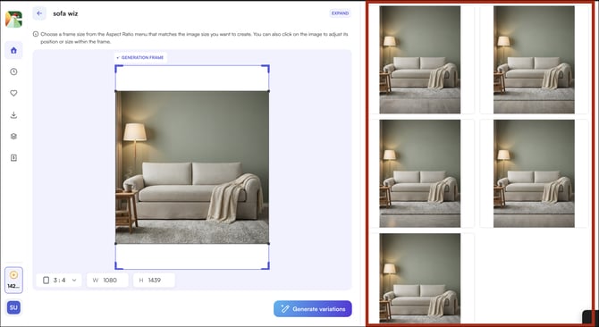 left panel all images