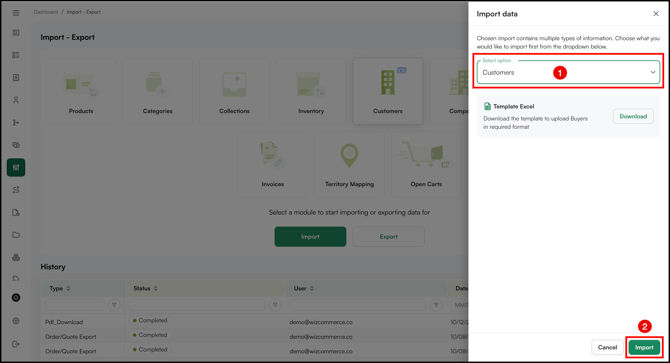 import new data
