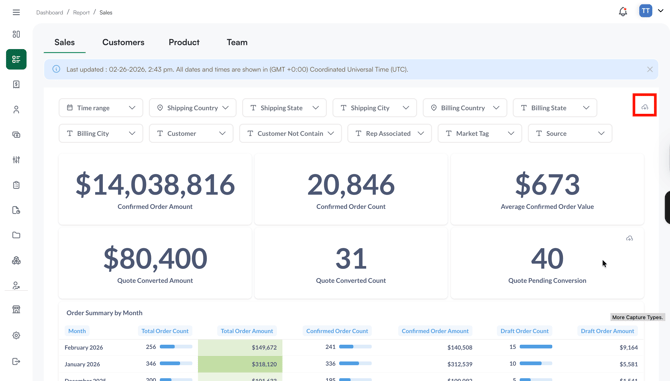 sales reports download