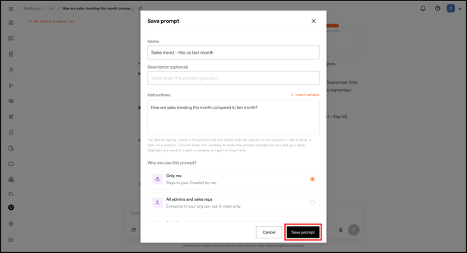 save prompt