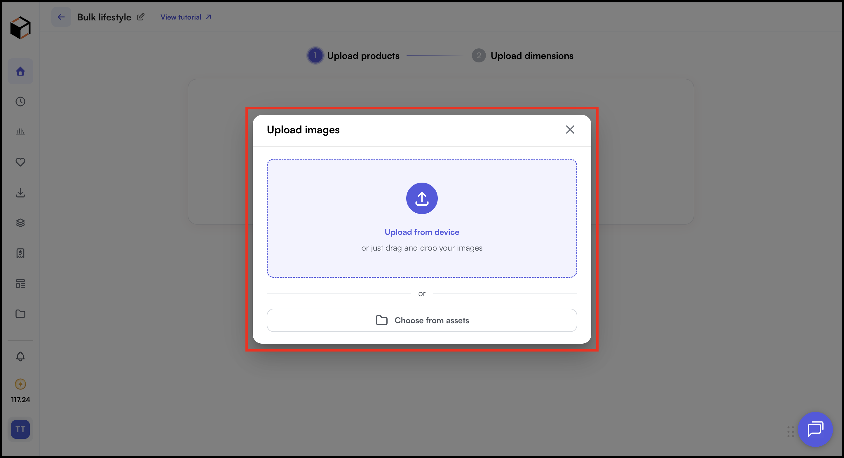 upload images