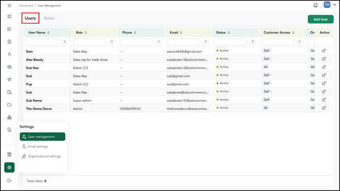 user management 2
