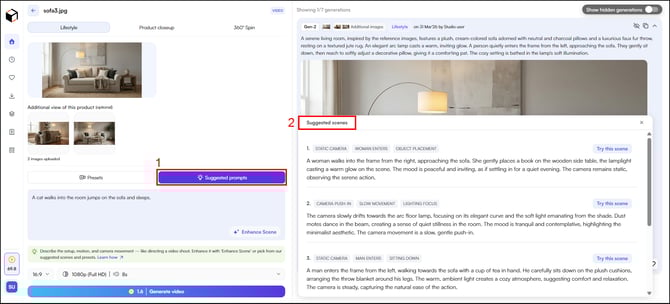 choose from available prompts 